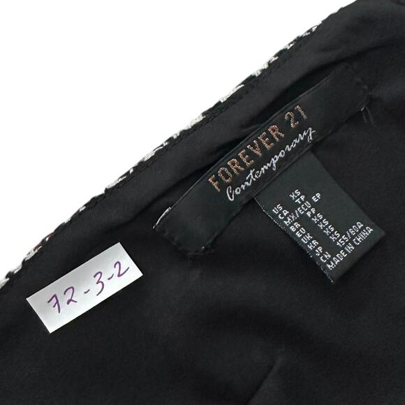 Forever 21 Multicolor Houndstooth Wool Blend Mini Dress Women's Size XS | 72-3-2 - Picture 4 of 8